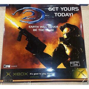 Halo 2 Earth Will Never Be The Promo  Laminated Poster Xbox Master Chief 36 X 36